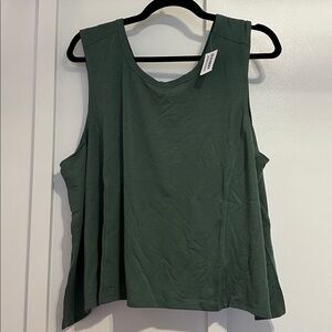 Relaxed Scoop Tank Top in Dusty Rose